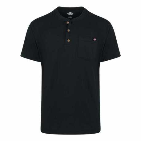 Dickies WS51T Heavyweight Traditional Short Sleeve Henley - Tall Sizes