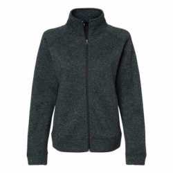 J America 8716 Women's Traverse Full-Zip Sweater