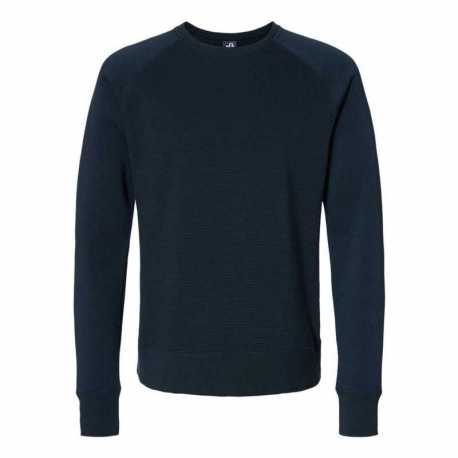 J America 8707 Ripple Fleece Raglan Crewneck Sweatshirt