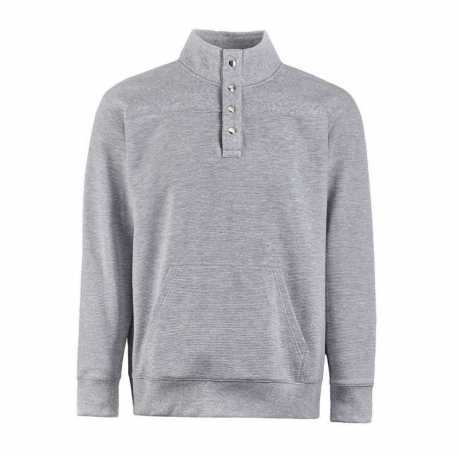 J America 8708 Ripple Fleece Snap Sweatshirt