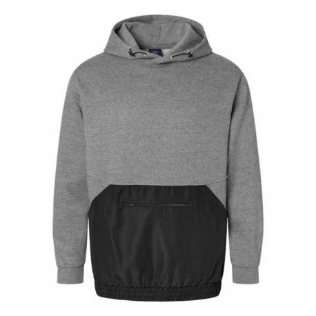 MV Sport 23112 Mixed Media Hooded Sweatshirt