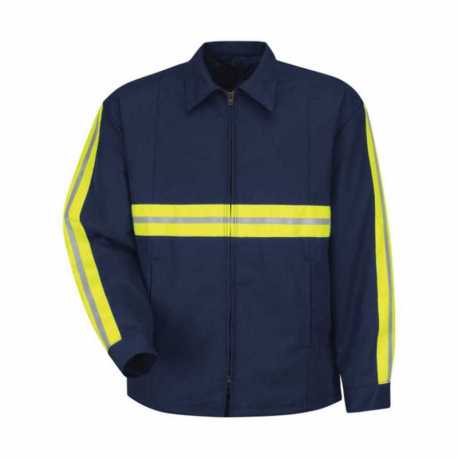 Red Kap JT50ENT Enhanced Visibility Perma-Lined Panel Jacket - Tall Sizes