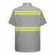 Red Kap SC40ET Enhanced Visibility Short Sleeve Cotton Work Shirt - Tall Sizes