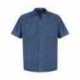 Red Kap SP24T Industrial Short Sleeve Work Shirt - Tall Sizes