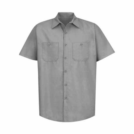 Red Kap SP24T Industrial Short Sleeve Work Shirt - Tall Sizes