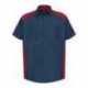 Red Kap SP28T Short Sleeve Motorsports Shirt - Tall Sizes