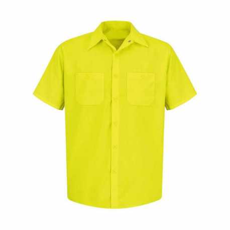 Red Kap SS24T Enhanced Visibility Short Sleeve Work Shirt - Tall Sizes