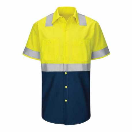 Red Kap SY24T Enhanced & Hi-Visibility Work Shirt - Tall Sizes