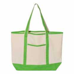Q-Tees Q1500 34.6L Large Canvas Deluxe Tote