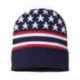 CAP AMERICA RK12 USA-Made Patriotic Cuffed Beanie