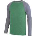 Augusta Sportswear 2815 Unisex Kinergy Two Color Long Sleeve Raglan T-Shirt