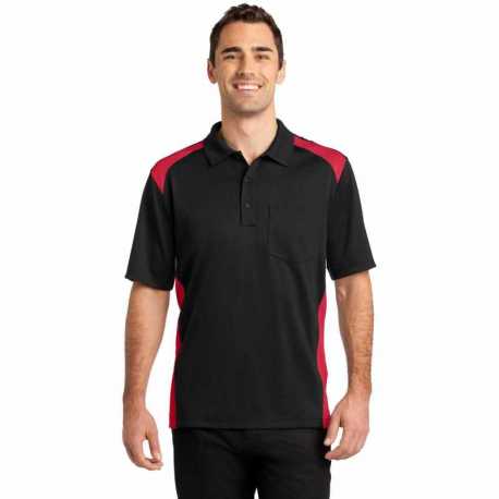 CornerStone CS416 Select Snag-Proof Two Way Colorblock Pocket Polo