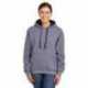 Fruit Of The Loom SF77R Adult Sofspun Striped Hooded Sweatshirt