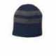 Port & Company C922 Fleece-Lined Striped Beanie Cap
