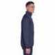 Devon & Jones DG796 Men's Newbury Colorblock Melange Fleece Full-Zip