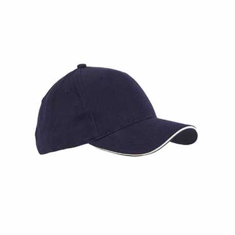 Big Accessories BX004 Twill Sandwich Baseball Cap