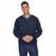 UltraClub 8926 Adult Long-Sleeve Microfiber Crossover V-Neck Wind Shirt