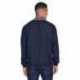 UltraClub 8926 Adult Long-Sleeve Microfiber Crossover V-Neck Wind Shirt