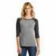 District DM136L Women's Perfect Tri 3/4-Sleeve Raglan