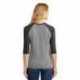 District DM136L Women's Perfect Tri 3/4-Sleeve Raglan