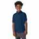 Hanes 054Y Youth EcoSmart Jersey Knit Polo