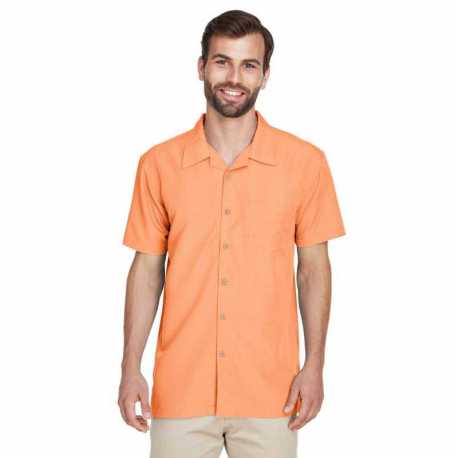 Harriton M560 Men's Barbados Textured Camp Shirt