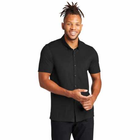 Mercer+Mettle MM1006 Stretch Pique Full-Button Polo