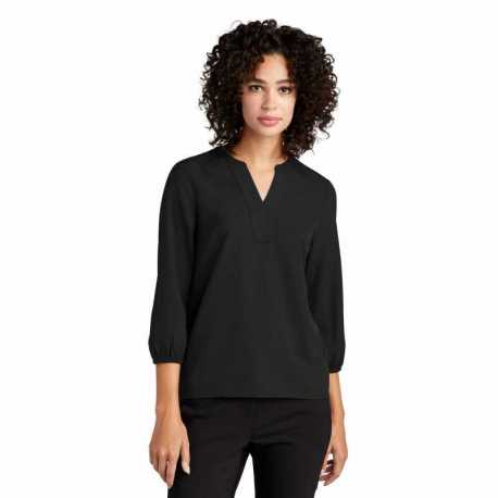 Mercer+Mettle MM2011 Women's Stretch Crepe 3/4-Sleeve Blouse
