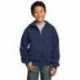 Port & Company PC90YZH Youth Core Fleece Full-Zip Hooded Sweatshirt