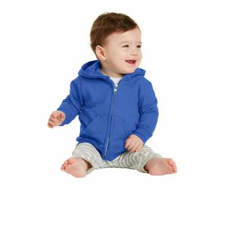 Port & Company CAR78IZH Infant Core Fleece Full-Zip Hooded Sweatshirt