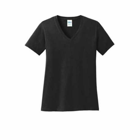 Port & Company LPC54V Ladies Core Cotton V-Neck Tee