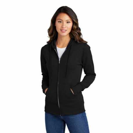 Port & Company LPC78ZH Ladies Core Fleece Full-Zip Hooded Sweatshirt