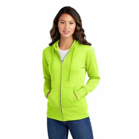 Port & Company LPC78ZH Ladies Core Fleece Full-Zip Hooded Sweatshirt
