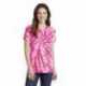 Port & Company LPC147V Ladies Tie-Dye V-Neck Tee