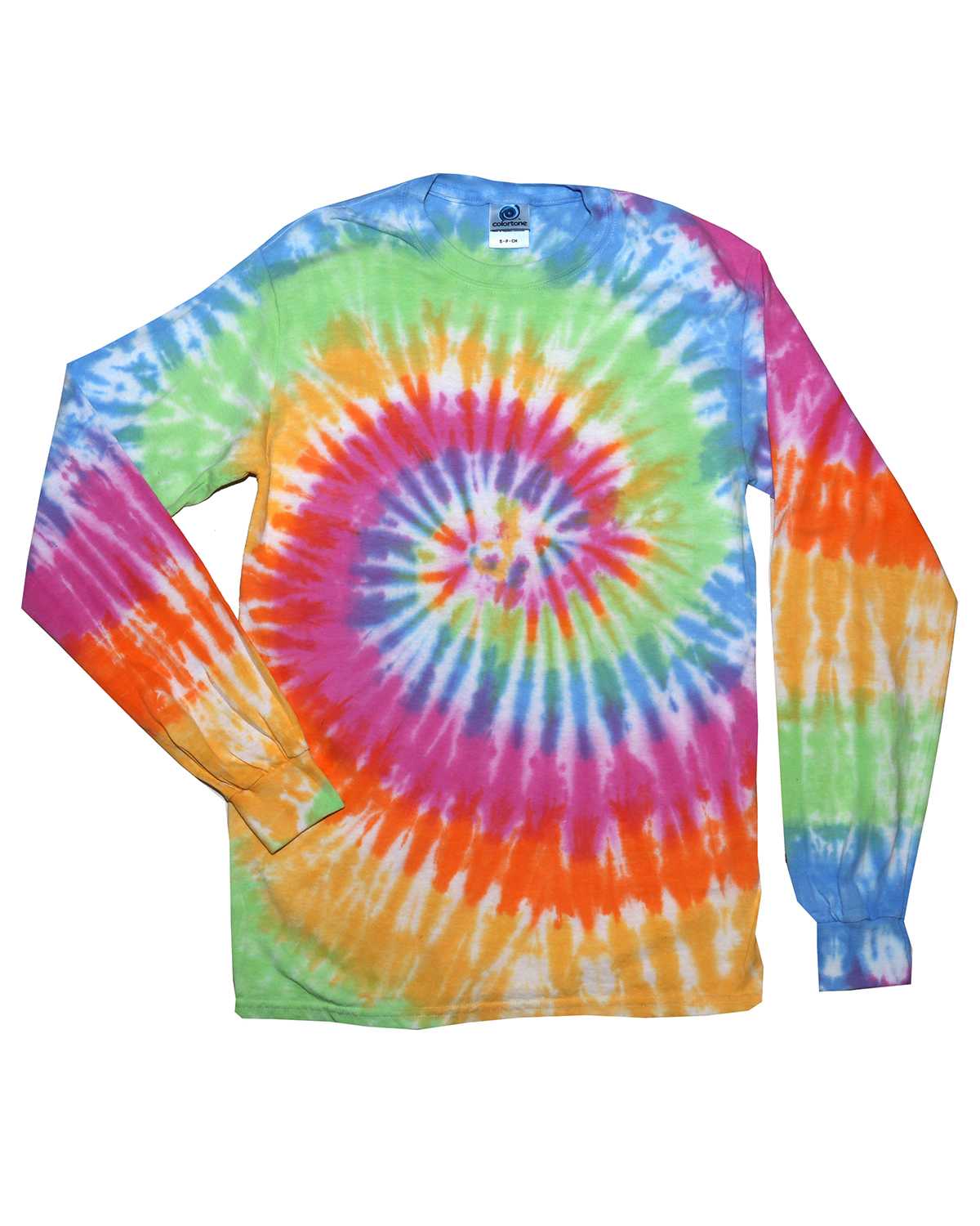 Tie-Dye CD2000 Adult 5.4 oz., 100% Cotton Long-Sleeve Tie-Dyed T-Shirt ...