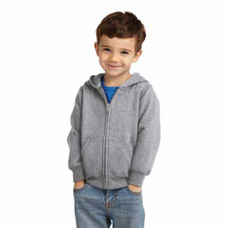 Port & Company CAR78TZH Toddler Core Fleece Full-Zip Hooded Sweatshirt