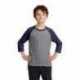 Port & Company PC55YRS Youth Core Blend 3/4-Sleeve Raglan Tee