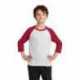 Port & Company PC55YRS Youth Core Blend 3/4-Sleeve Raglan Tee