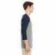 Jerzees 601RR Adult TRI-BLEND Baseball Raglan