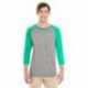 Jerzees 601RR Adult TRI-BLEND Baseball Raglan