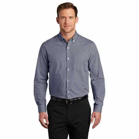Port Authority W644 Broadcloth Gingham Easy Care Shirt