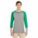 Jerzees 601RR Adult TRI-BLEND Baseball Raglan