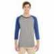 Jerzees 601RR Adult TRI-BLEND Baseball Raglan