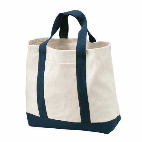 Port Authority B400 Ideal Twill Two-Tone Shopping Tote