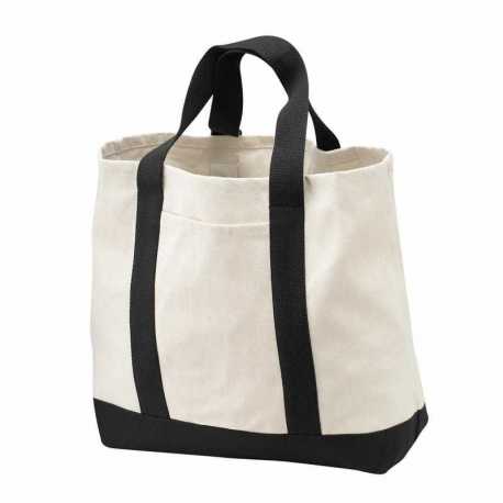 Port Authority B400 Ideal Twill Two-Tone Shopping Tote