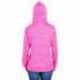 J America JA8662 Ladies Odyssey Striped Poly Fleece Lapover Hood