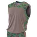 A4 N2345 Adult Printed Camo Performance Muscle Shirt