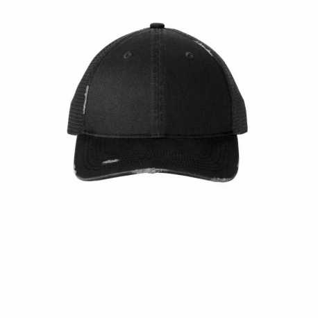 Port Authority C600 Distressed Mesh Back Cap
