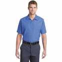 Red Kap CS20LONG Long Size Short Sleeve Striped Industrial Work Shirt