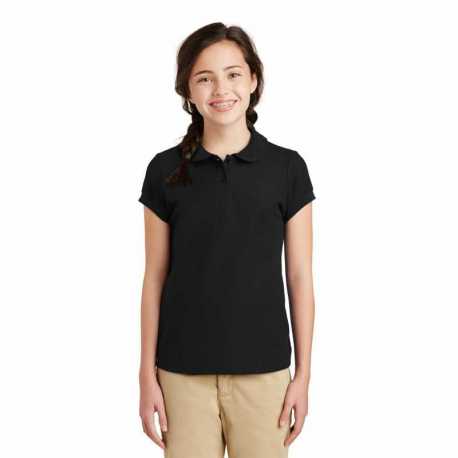 Port Authority YG503 Girls Silk Touch Peter Pan Collar Polo